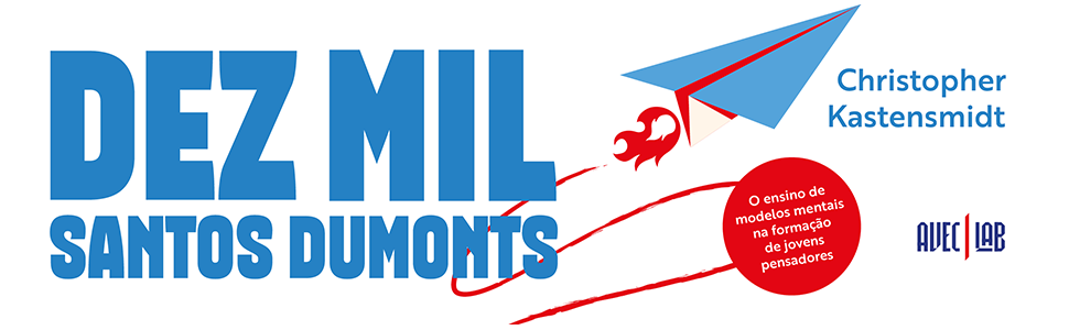 Faixa promocional do livro Dez Mil Santos Dumonts
