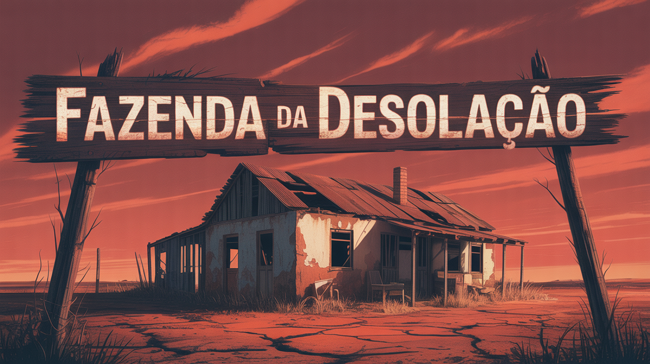 Splash screen do jogo Fazenda da Desolação