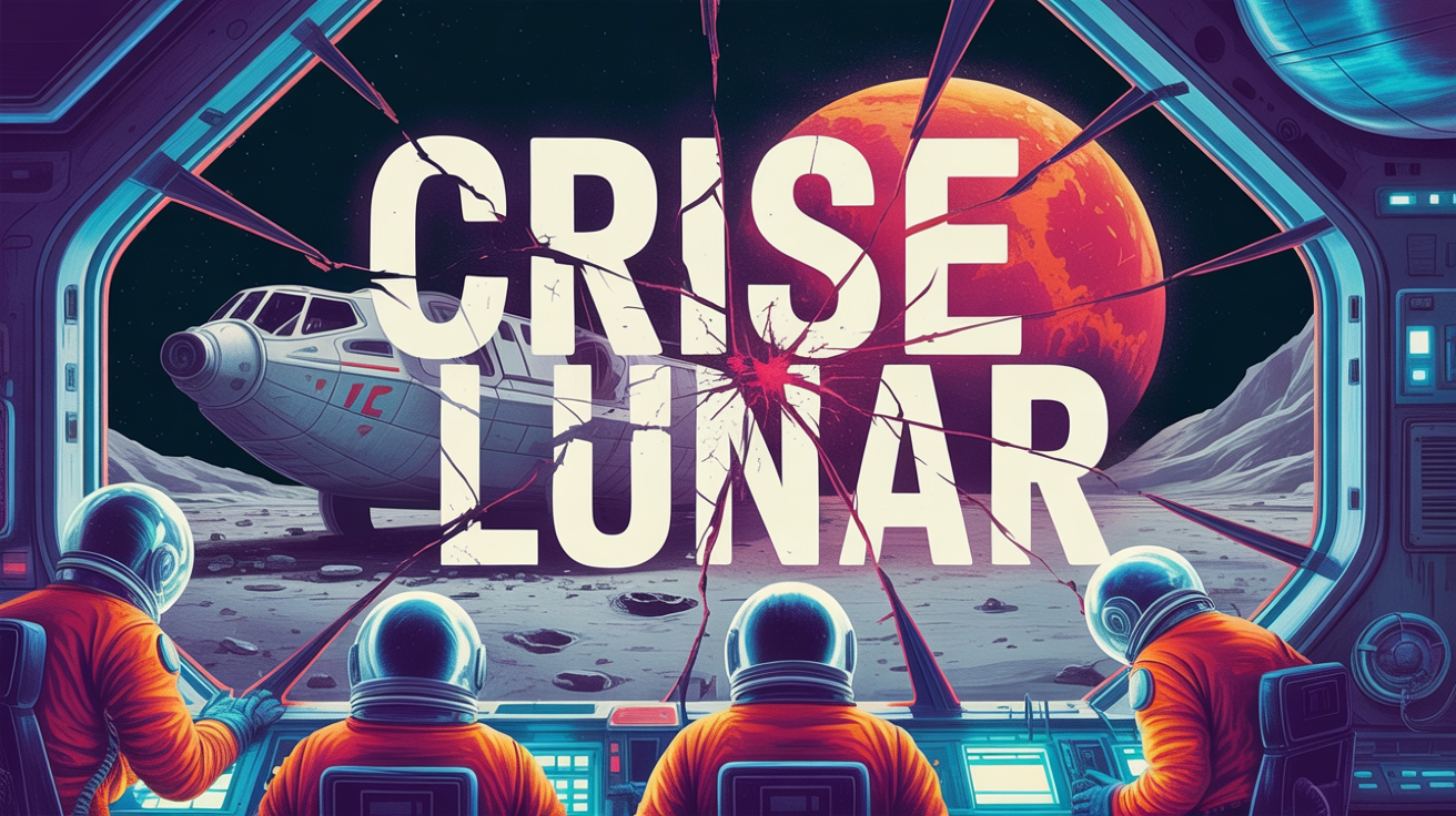 Splash screen do jogo Crise Lunar